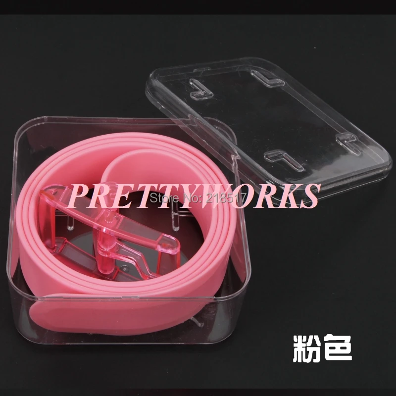 Пояс унисекс карамельный цвет пояс пластиковый Желейный гипоаллергенный ремень