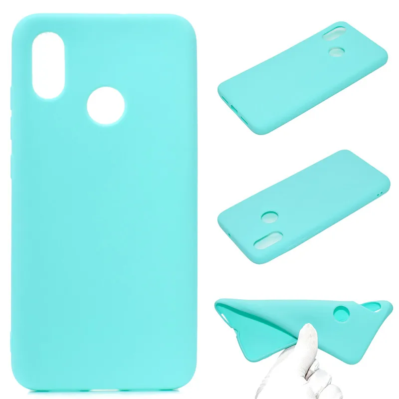 Силиконовый чехол для Fundas Huawei Y6 2019 карамельных цветов Prime мягкие чехлы телефона