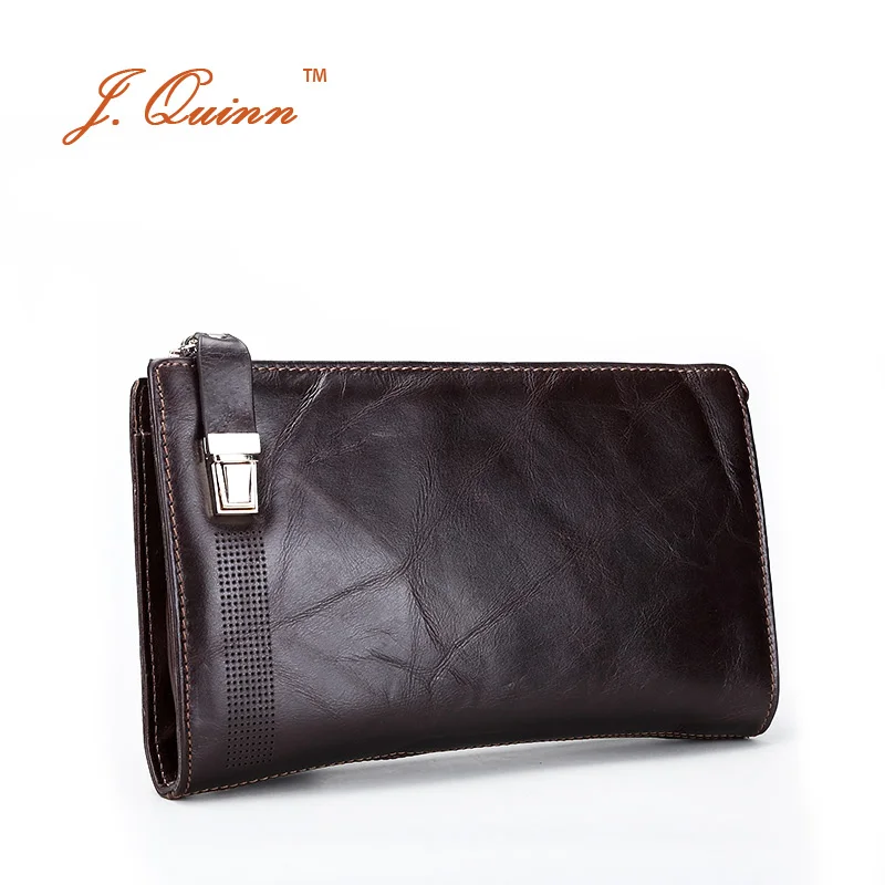 Кошелек J.Quinn мужской из натуральной кожи на молнии | Багаж и сумки