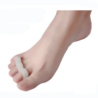 4pair hot gel corrector silicone separator toes feet care manicure hallus valgus separador de dedos de los toe separateur orteil
