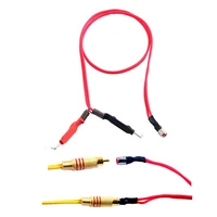 rca interface female and hook line rubber line 1pcs 60 cm power supply clip cord four color hook line for tattoo machine kit