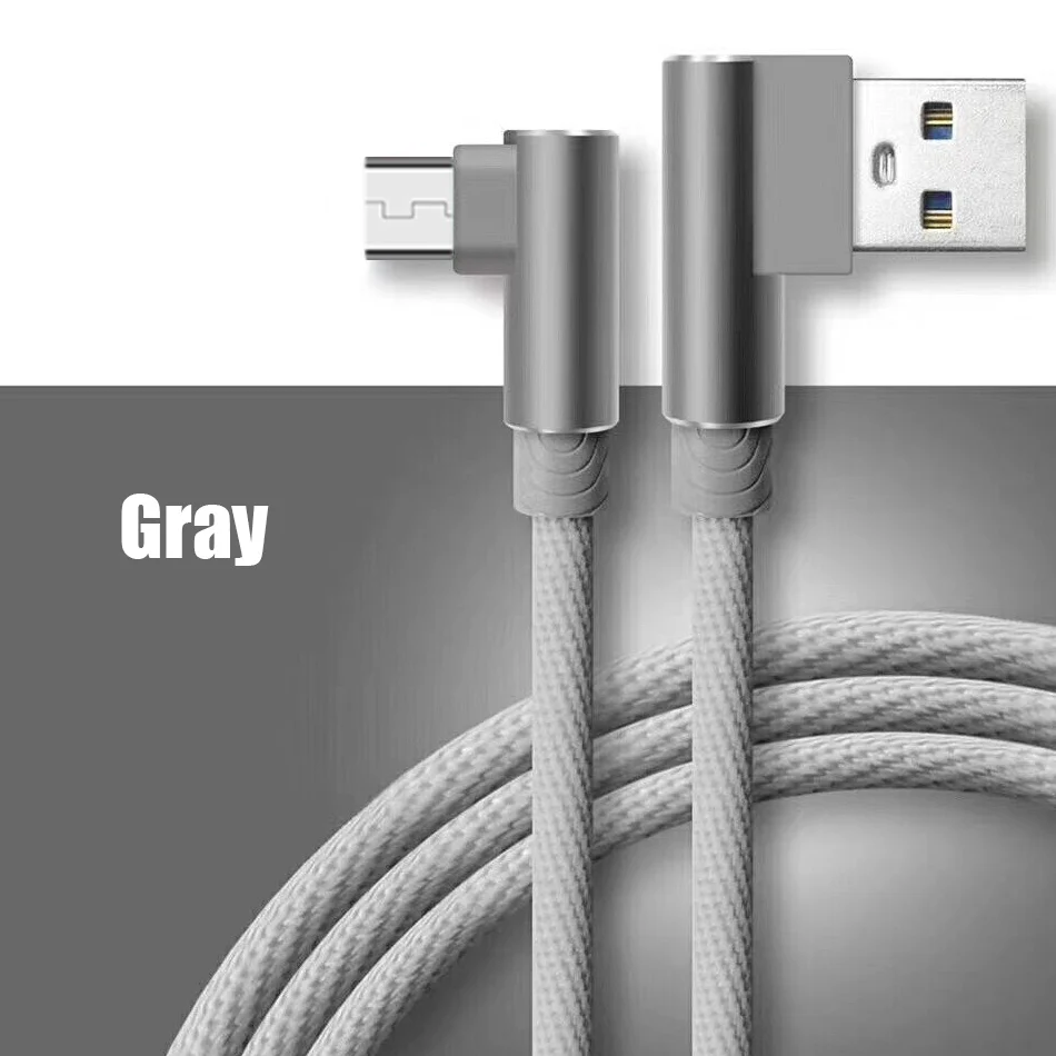 Micro USB кабель 3A Быстрая зарядка для Xiaomi Redmi Note 7 Pro Android телефон кабель для передачи данных для samsung S10 huawei микро зарядное устройство Шнур - Цвет: Gray For Android