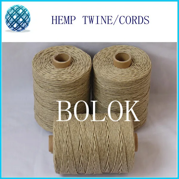 

100pcs/lot 1.2mm beewaxed hemp twine 750feet,230m/spool, light color natural hemp rope