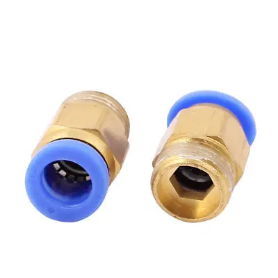 

16mm Thread Dia 10mm Push In Quick Joint Connector Pneumatic fitting 5pcs