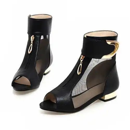 Sandals Sexy Gauze Peep Toe Summer 