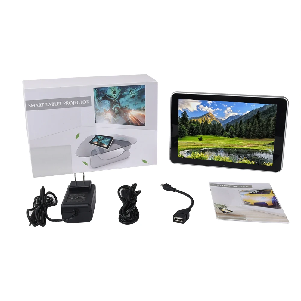 Touyinger S8 DLP Tablet PC проектор Android Wi Fi Bluetooth Портативный Smart Proyector Батарея Touch Pad Главная