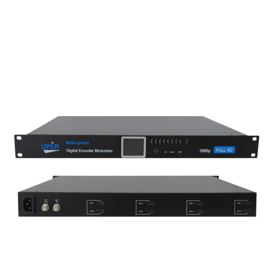 1U Rack 1 channel HDMI to ISDB-TT H-D digital TV1 Route 1080P RF Transmitter Digital modulator ISDB-T EMB228HI-1
