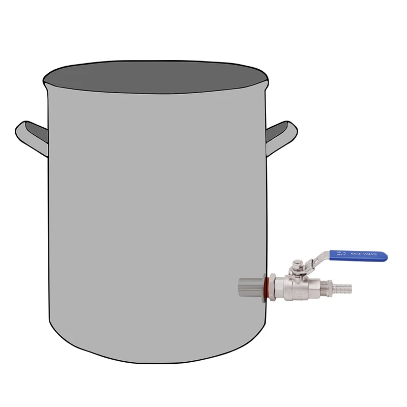 Набор клапанов из нержавеющей стали w/barb 1/2 &quotNPT 1/2&quot Barb опт и розница|kettle valve kit|kettle valvekit kits |