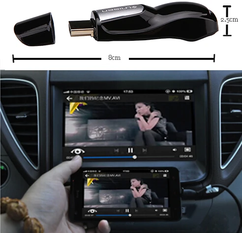 Ссылка смартфон на экран автомобиля или домашнее видео с портом HDMI по Wi-Fi