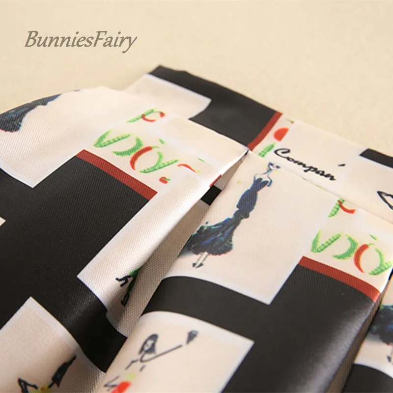 Бренд BunniesFairy 2019 летняя женская винтажная разноцветная абстрактная юбка в