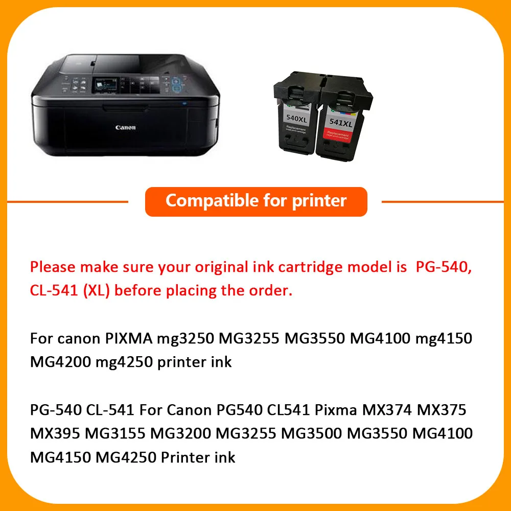 Hisaint PG-540 CL-541 картриджи PG 540 CL 541 Замена для Canon PIXMA mg3250 MG3255 струйный принтер