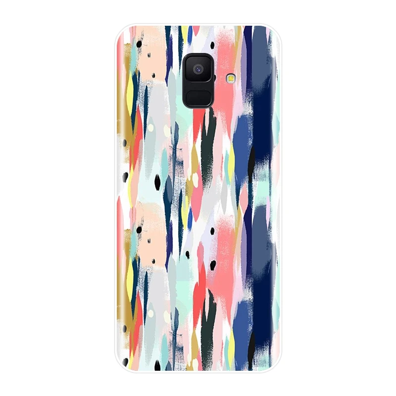 Чехол для телефона Samsung Galaxy A6 A7 A8 2018 A3 A5 2016 2017 мягкий силиконовый чехол-накладка с