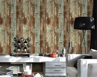 beibehang nostalgic pvc papel de parede retro imitation wooden wallpaper living room study tv background leisure bar background