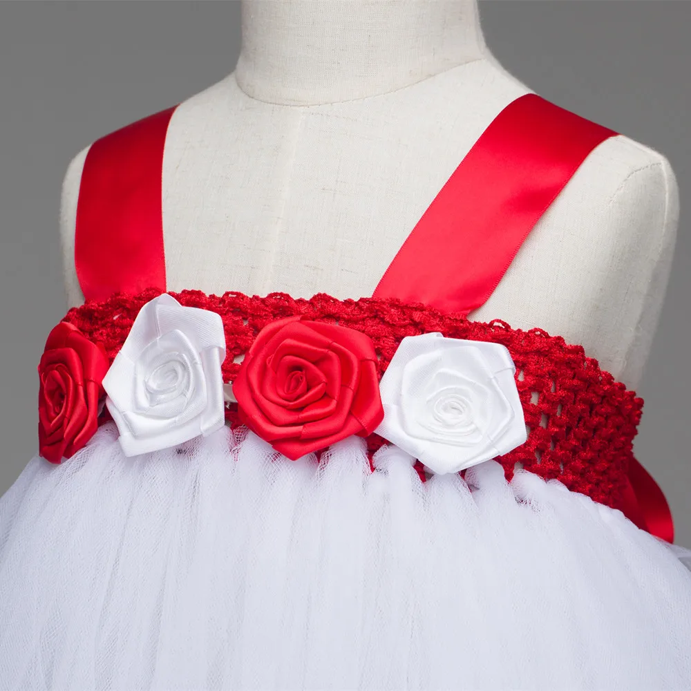 

Children Girls Christmas Dress Clothes Baby Girls Flowers Tutu Dress Ball Gowns Kids Party Xmas Costumes Tulle New Year Dress