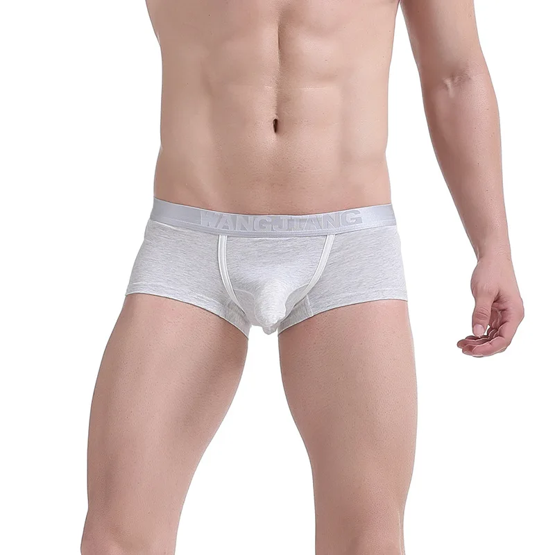 WJ Брендовое Мужское нижнее белье из хлопка и спандекса мужские шорты боксеры для