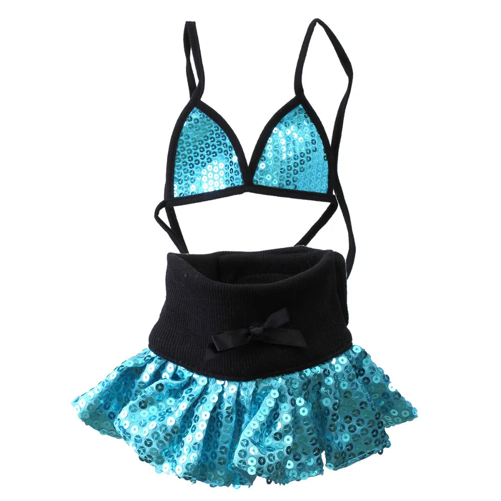 Новая разработка бикини Стиль собака платья летняя одежда для девочек блестящие