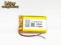 3 7v 1500mah 803450 lithium polymer lipo rechargeable battery li ion cells with pcb for mini fan mp4 mp5 gps toy pda headset