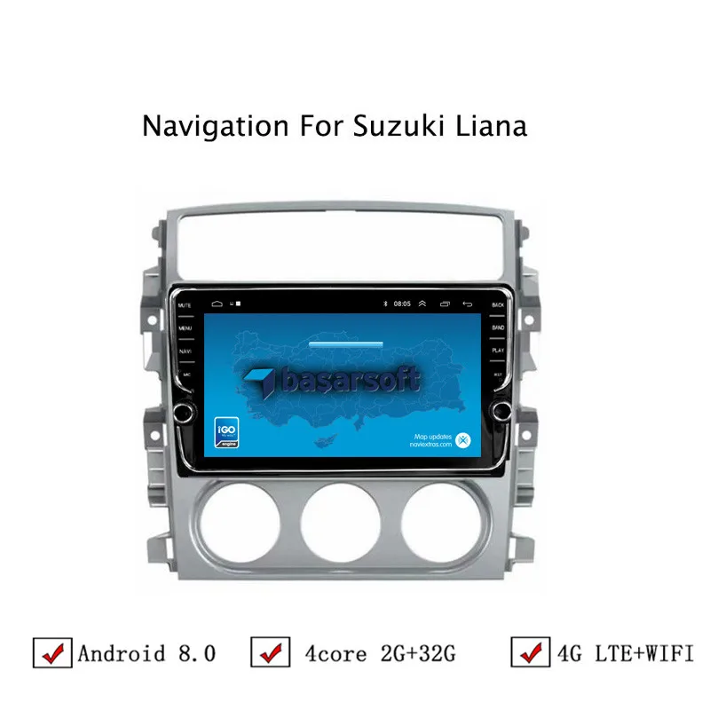 9 &quotAndroid 6 0/8 1 Автомобильная dvd навигационная система для Suzuki Liana 2007 2013