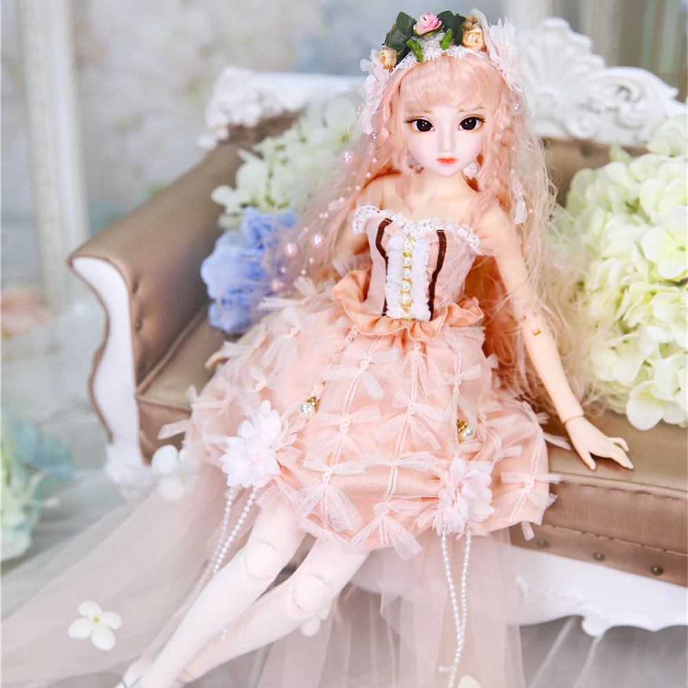 1/4 BJD Blyth кукла молочная королева имя Клэр коралловые волосы механическое соединение тела девушки ледяной, SD