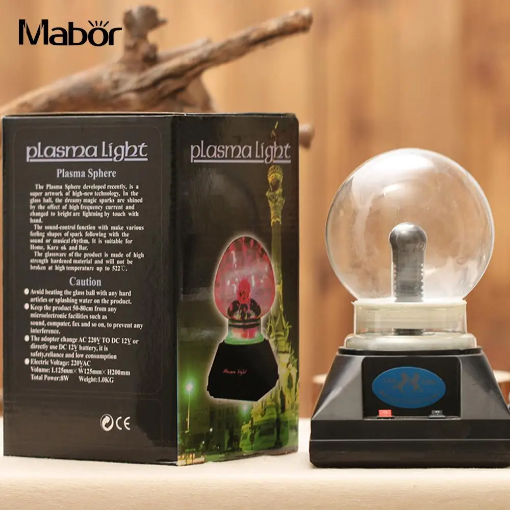 Magic Light Creative Beautiful Strange Plasma Ball 4 Inch Crystal Lightning Sphere Lamp Globe Decor | Лампы и освещение