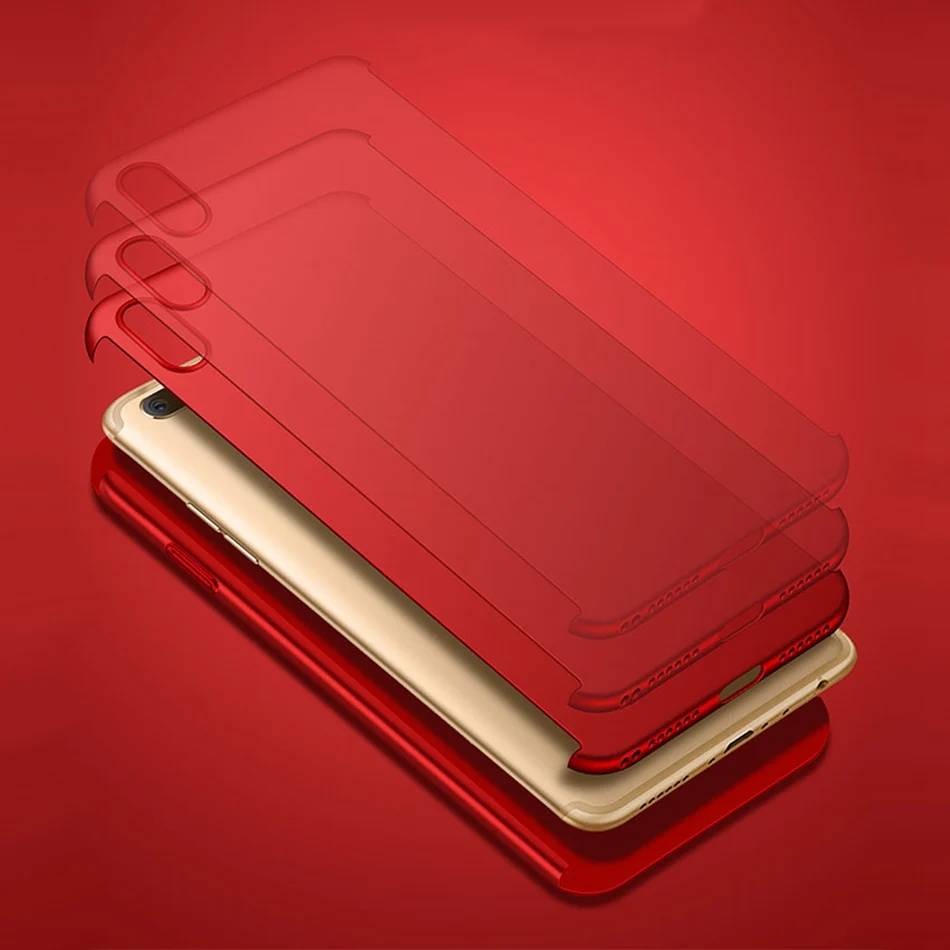 For iPhone XR Xs Max Case Fashion 360 Full Protect Ultra Slim Cover 7 6s 8 Plus SE 2020 Hard PC Shockproof Coque |