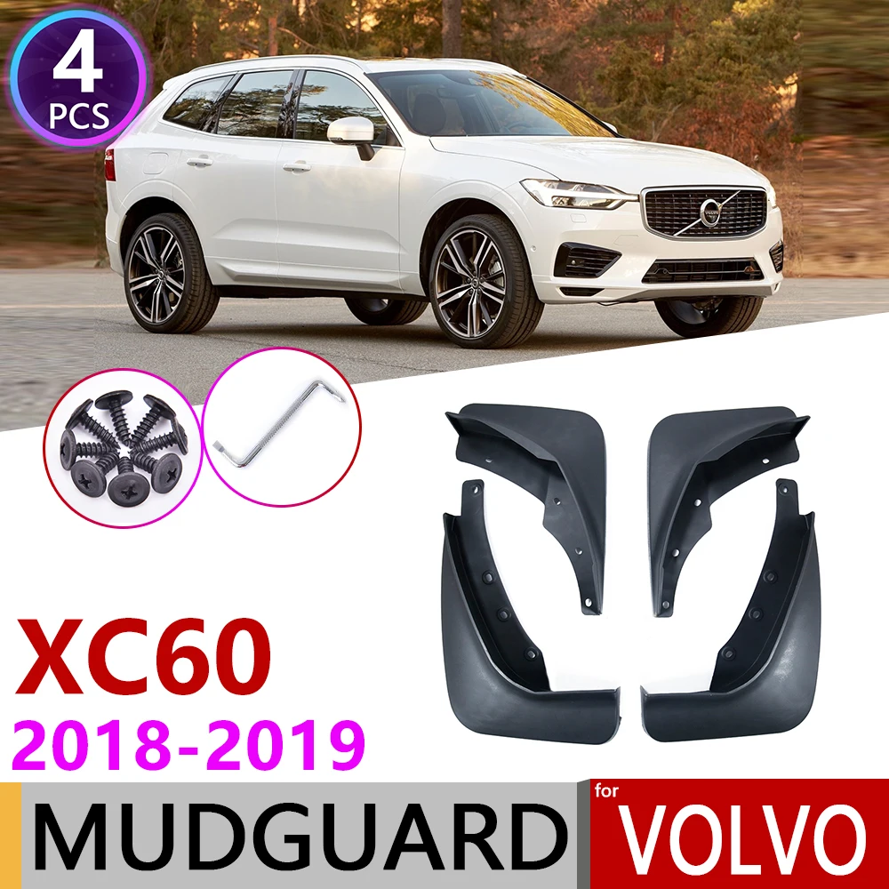 4 шт. автомобиль спереди сзади Mudplap для Volvo XC60 2018 ~ 2019 щитки брызговики брызговик