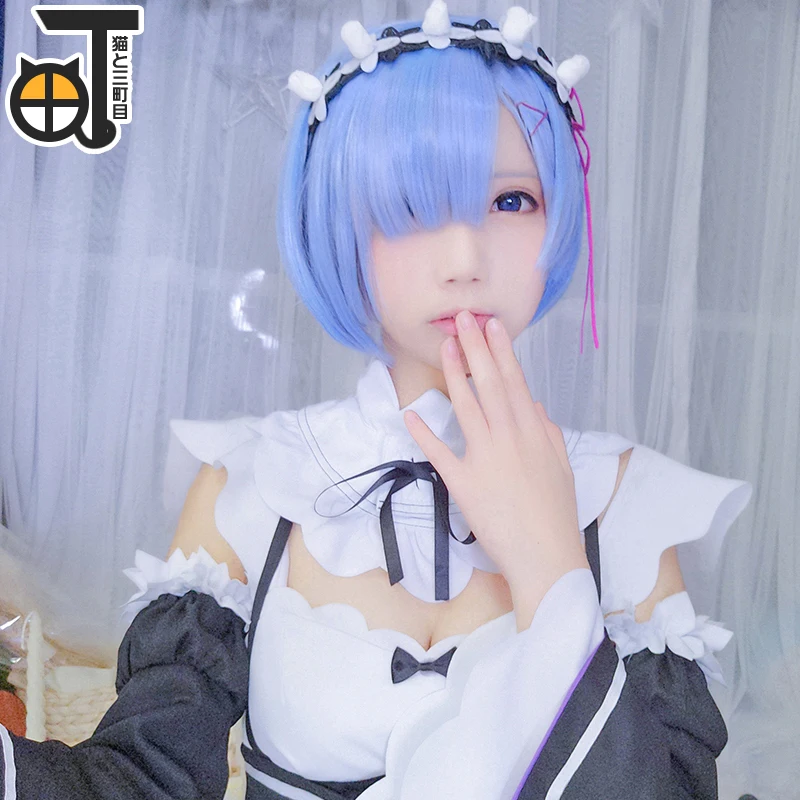 Re Life in a different world of zero Rem Ram карнавальный костюм сценическое платье для Хэллоуина