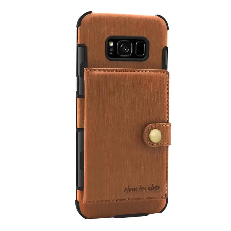 Матовый чехол FULAIKATE для Samsung Galaxy S8 с карманом карт матовый SM-G9500 Защитные чехлы