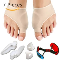 7pcsset bunion sleeves hallux valgus corrector alignment toe separator metatarsal splint orthotics pain relief foot care tool
