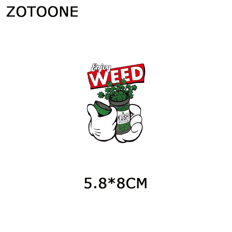 Термопатчи ZOTOONE с надписью Enjoy Week моющиеся термотрансферные значки сделай сам для