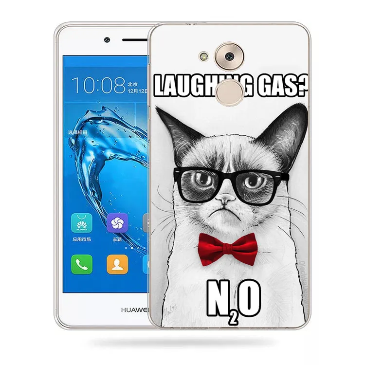 Huawei honor 6a чехол Silicon взгляд кота живопись мягкая ТПУ задняя крышка для huawei телефон