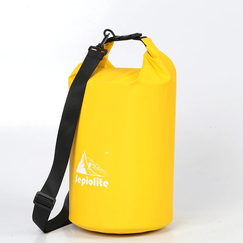 yellow Sepiolite открытый 20L водонепроницаемый плавательный мешок кемпинг для хранения при сплаве сухой мешок с регулируемым крючок для ремней - Цвет: yellow