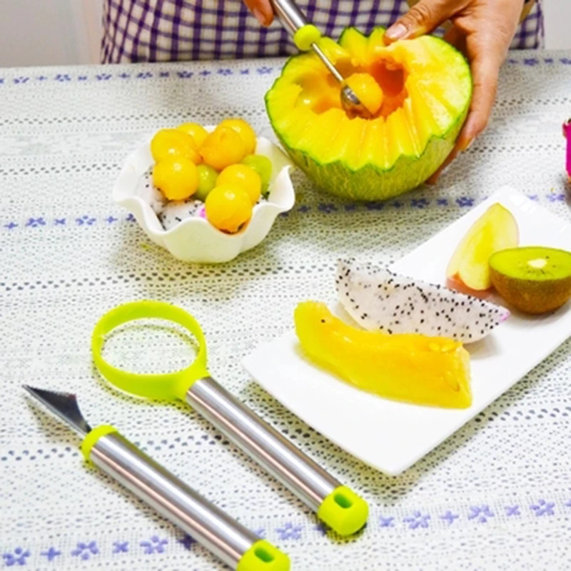Kitnover овощные и фруктовые инструменты для резьбы из нержавеющей стали Дыня