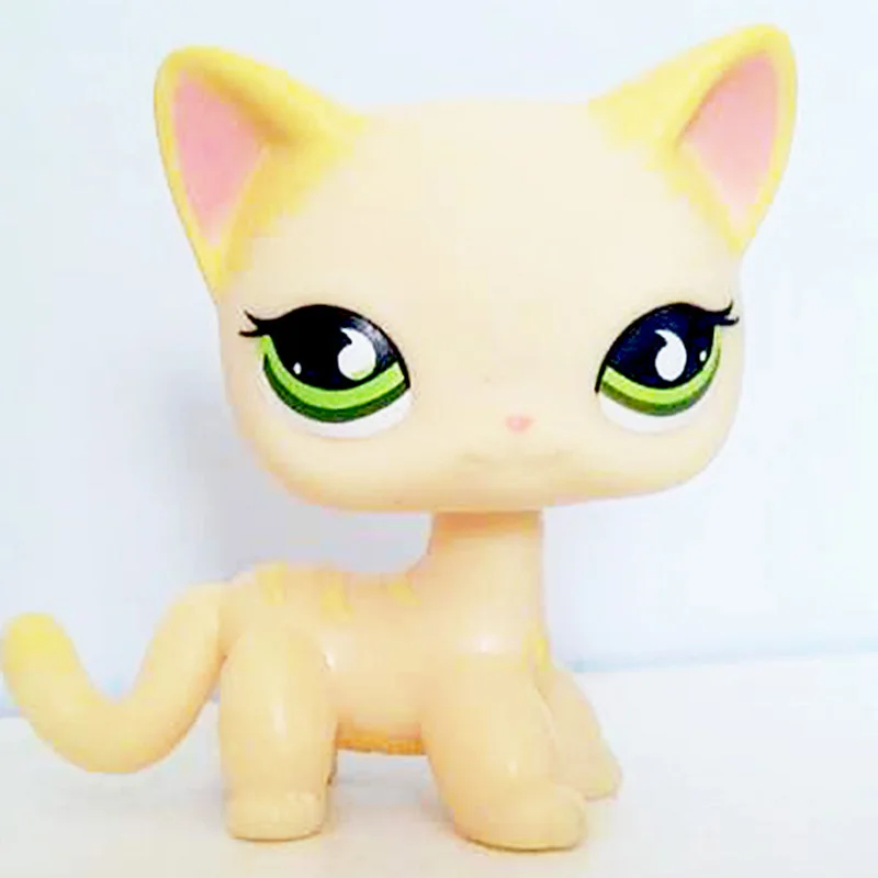 733 Пет шоп стоячки lps pet shop лпс игрушки редкие кошечку стоячки собаки колли такса рождения Новому Году Подарок pet shop short hair cat original gift toys old rare stanchion dog collie dachshund - Цвет: 733