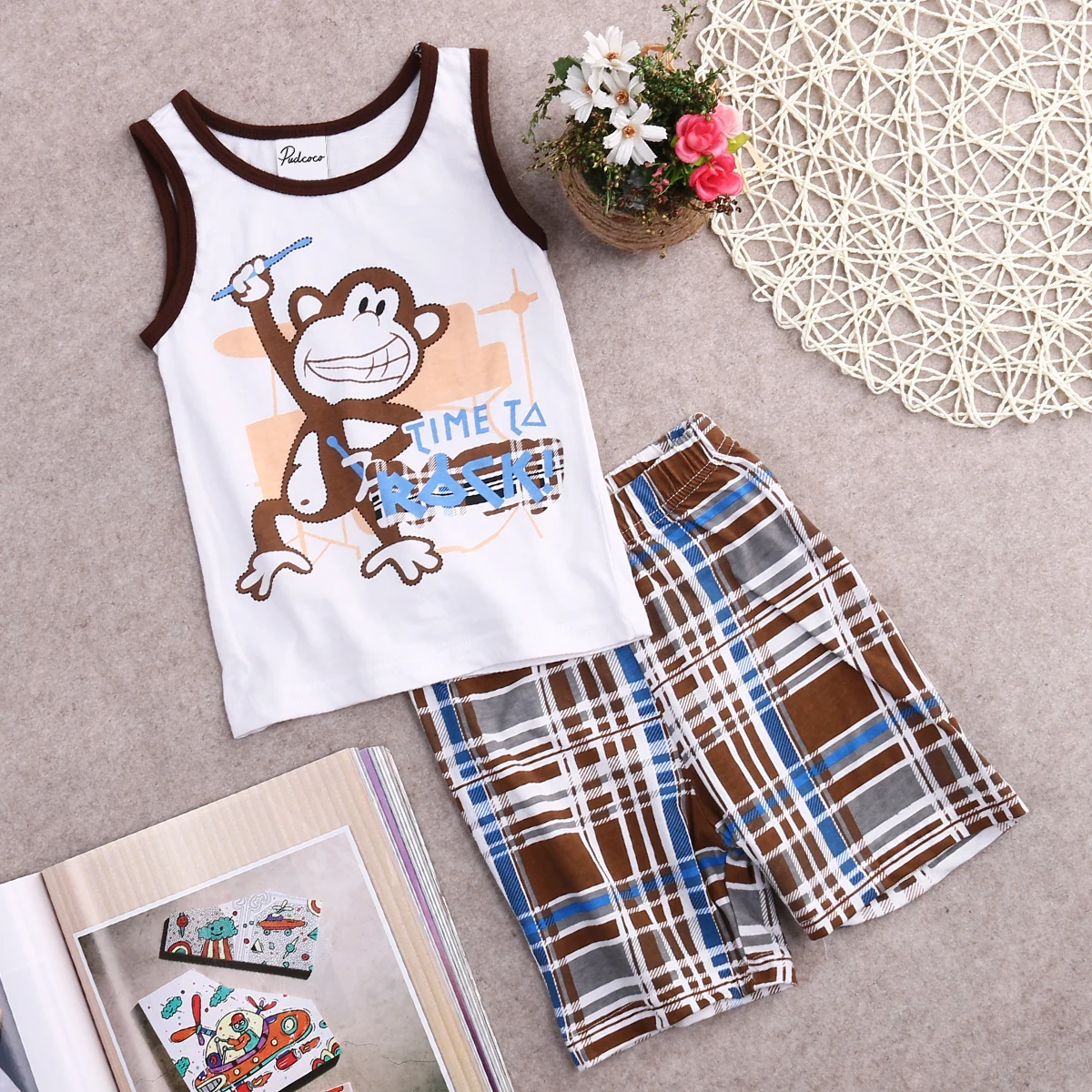 2017 Toddler Baby Kids Boys Summer Clothes Tops T-shirt Pants Outfits Set Size 1 2 3 4 5 6 Years | Детская одежда и обувь