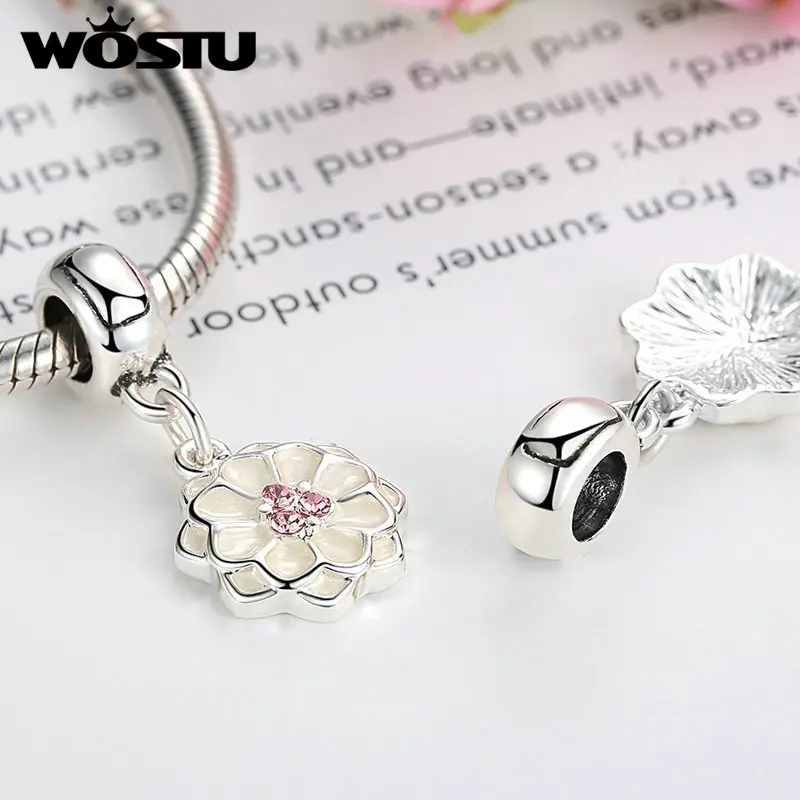 Модный браслет Dahlia Charm Dangle оригинальный WST с серебряным покрытием для