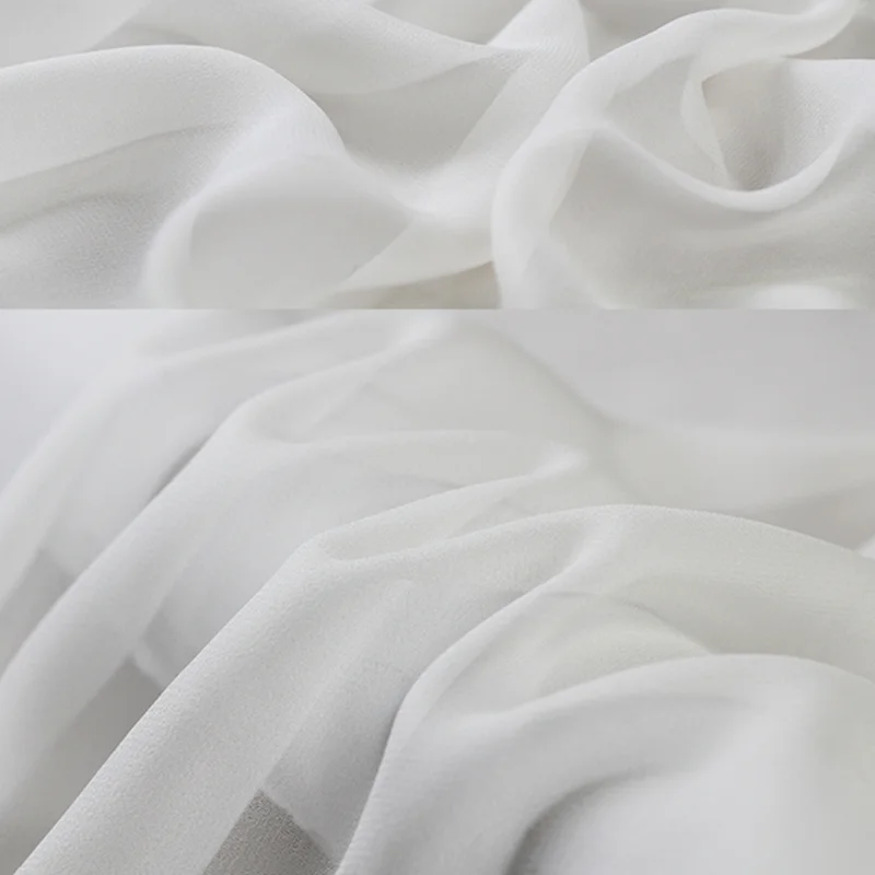 

sell by 6m,width:108cm,100% silk fabric georgette inner lining scarves dress,BIEGE-WHITE/OFF- WHITE,5---8mm