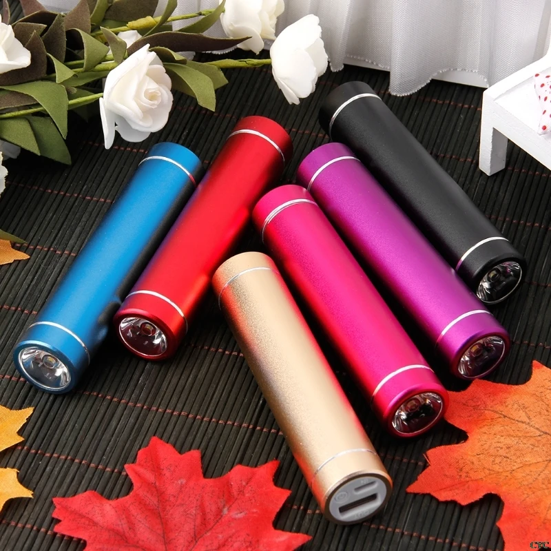 Aluminum 18650 Battery DIY Power Bank Box Case With LED Flashlight USB Charger For iPhone Huawei Xiaomi Smart Phone |