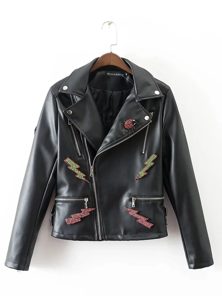 Женская кожаная куртка 2016|ladies leather jacket|sheepskin coatleather jacket |