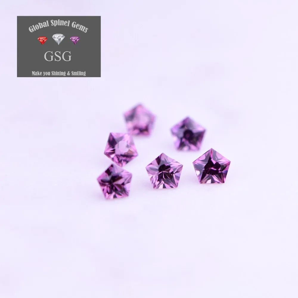 100% натуральный драгоценный камень шпинель 6 шт. 1.1ct 3 5x3 5 мм для ювелирных изделий
