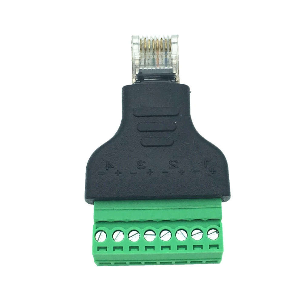 Новый Ethernet RJ45 штекерным AV Винтовые клеммы коннектор адаптер сот Радио Ham