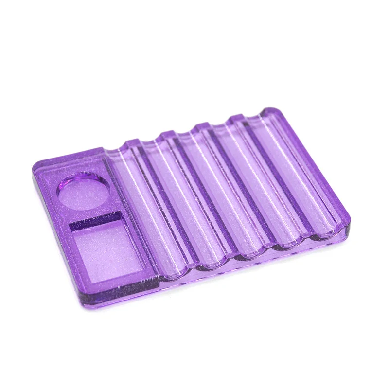 Purple Kads 1 шт. пластиковые искусство ногтей ручка держатель кисть очиститель ногтей аксессуары салон инструменты ногтей дисплей - Цвет: Purple