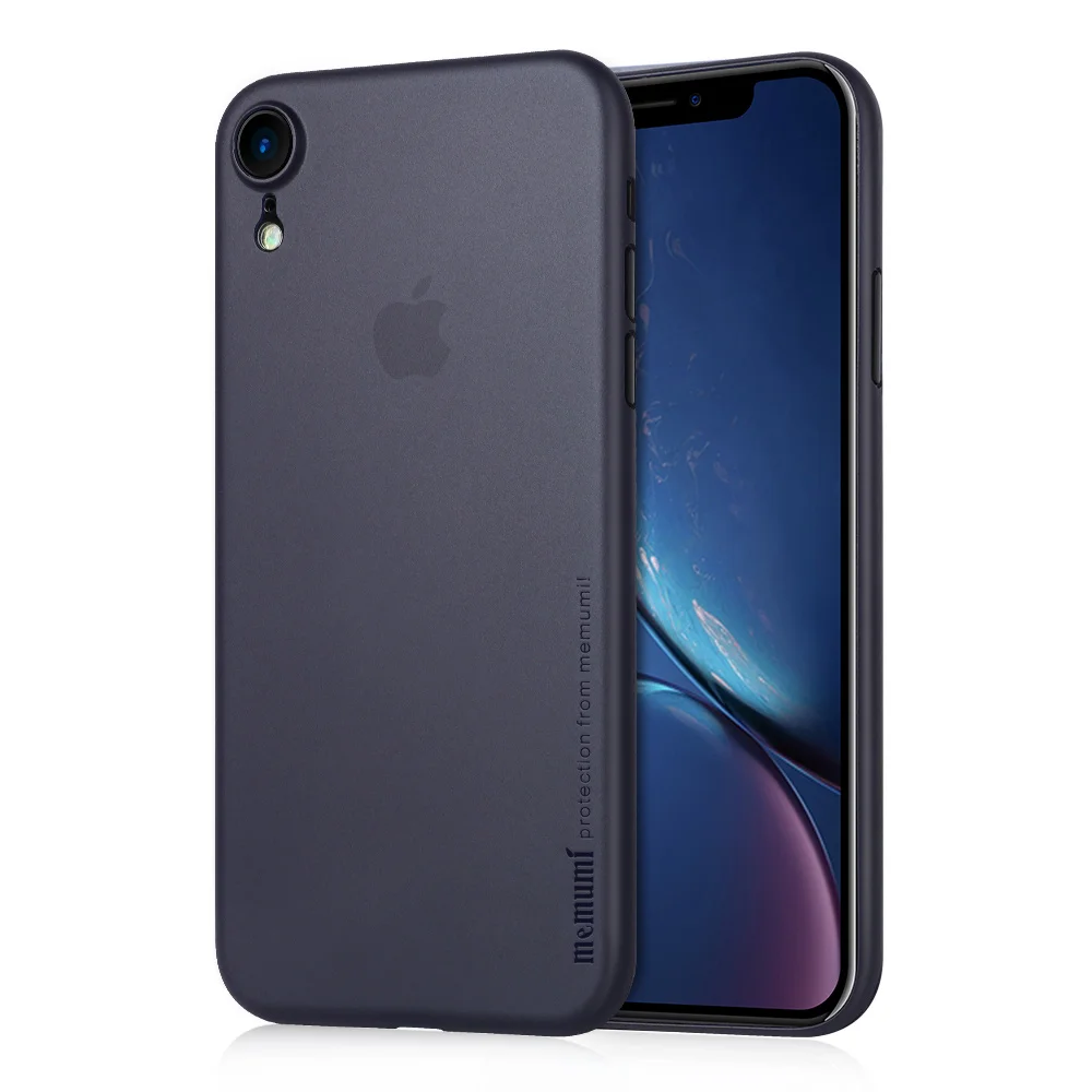 Translucent Blue Чехол memumi для iPhone XR 6,", ультратонкий 0,3 мм PP матовый чехол для iPhone XR Тонкий чехол для телефона с защитой от отпечатков пальцев - Цвет: Translucent Blue