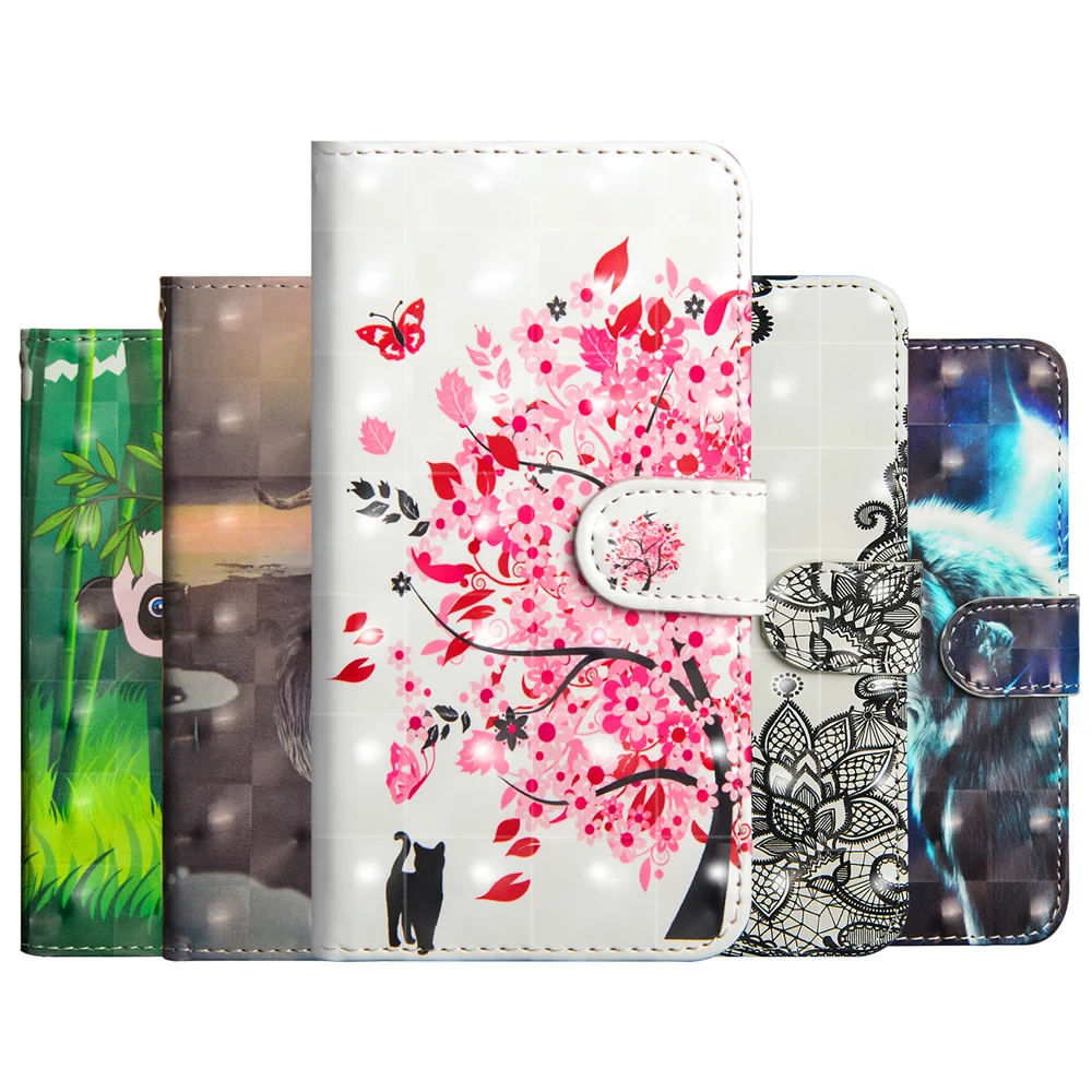 

For Xiaomi 6X A2 Max 2 Case 3D Painting Flip Case For Xiaomi Pocophone F1 Cover PU Wallet Leather Case Protective Cover