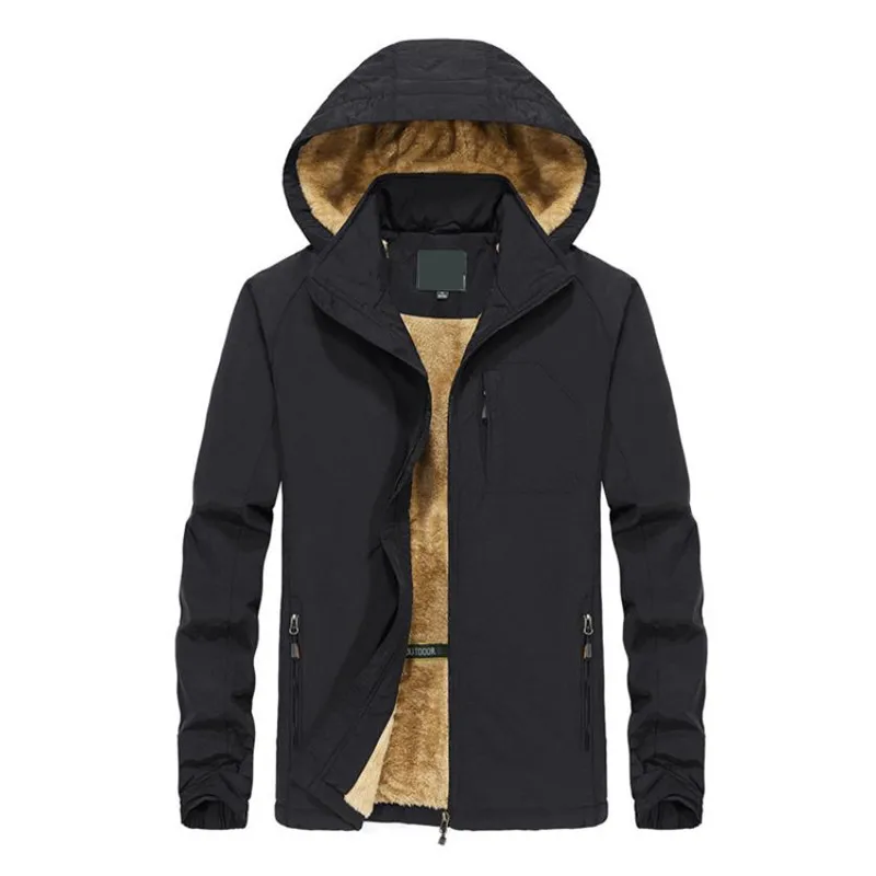 

Winter Jackets and Coats Men Thick Hooded Casual Soft Breathable Windproof Men's Jacket