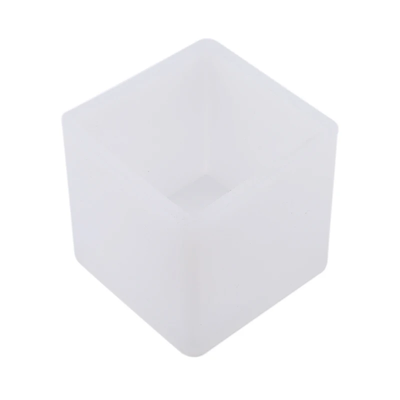 Квадратный белый Diy Эпоксидной Пластик квадратный Кубик прессформы Молде Silicona