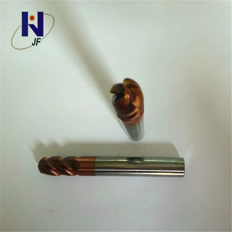 R0.5 * 2 D3 75 4F твердосплавная 4 Флейта концевая фреза метрическая 50HRC TiXCO с покрытием