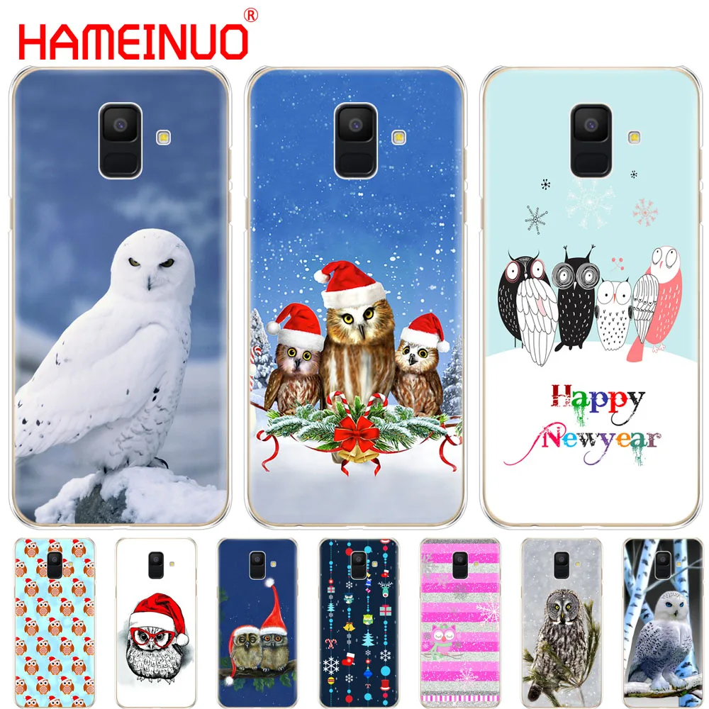 HAMEINUO милый Рождественский зимний новогодний чехол для телефона Samsung Galaxy J4 J6 J8 A9 A7