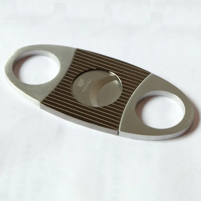 Резак для сигар с узором в полоску Zebra из нержавеющей стали острый сигарный