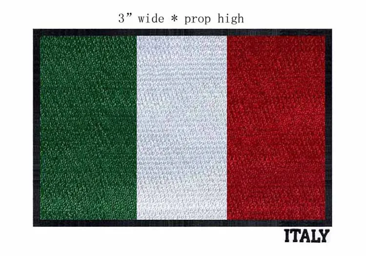 Italy 80B 1 шт., ширина 7,62 см, флаг страны, нашивки, нашивки, вышитые, США, Великобритания, Франция, Египет, флаг, тактические, военные, железные нашивки, армейская аппликация - Цвет: Italy 80B